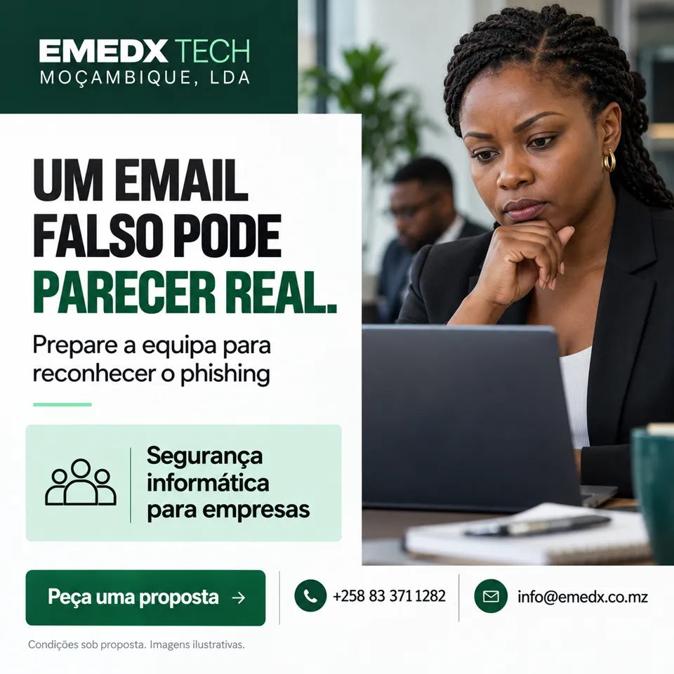 Executiva analisa um email suspeito